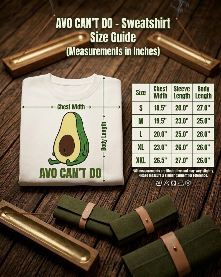 Unleavables "Avo Can't Do" Lazy Avocado Oversized T-Shirt