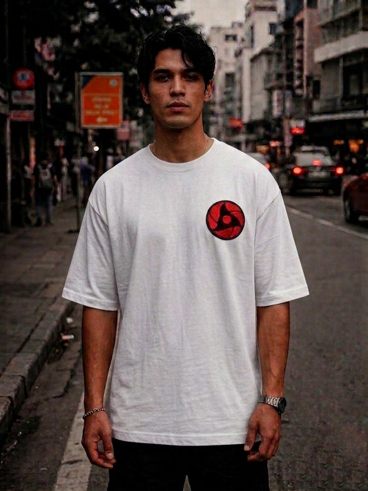 Madara Uchiha – Oversized Anime Graphic T-Shirt for Men | Premium 100% Cotton Drop Shoulder Tee | Japanese Streetwear Back Print | Relaxed Fit Casual Fashion