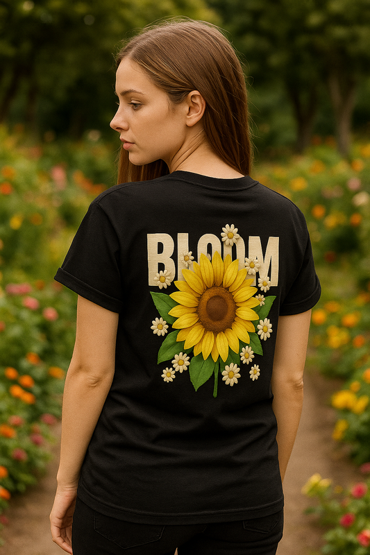 Unleavables Sunflower Bloom Women's T-Shirt | Regular Fit | 100% Cotton