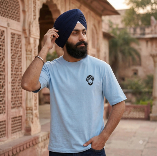 Punjab culture Map Back Print Oversized T-Shirt