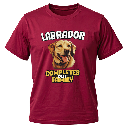 Labrador Completes Our Family | Unisex T-shirt