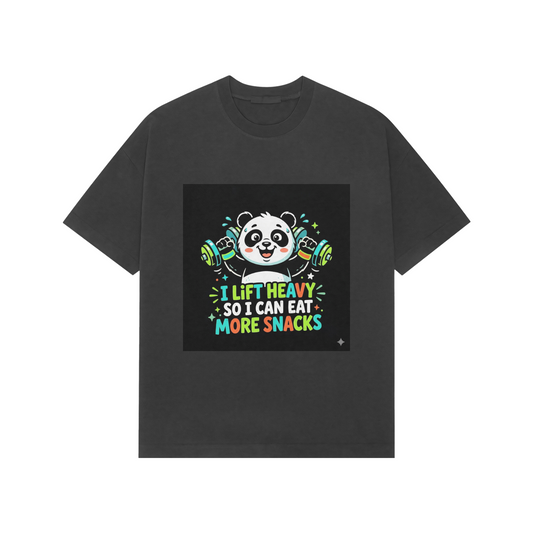 The "Heavy Lifter, Heavy Snacker" Oversized Graphic Tee