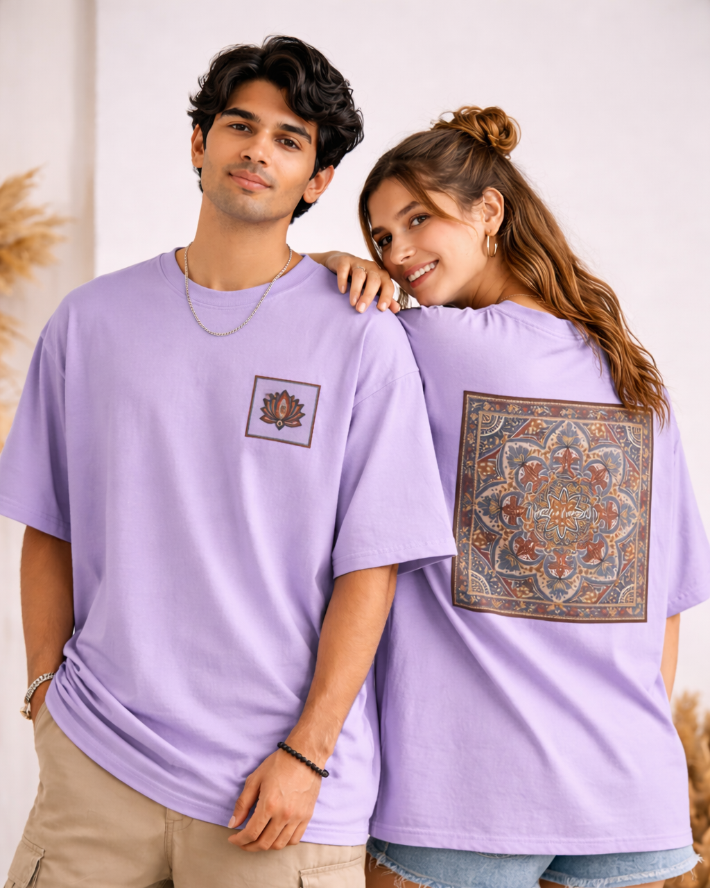 Mandala Art Oversized T-Shirt for Unisex | Men & Women | Vibrant Comfort Meets Statement Style