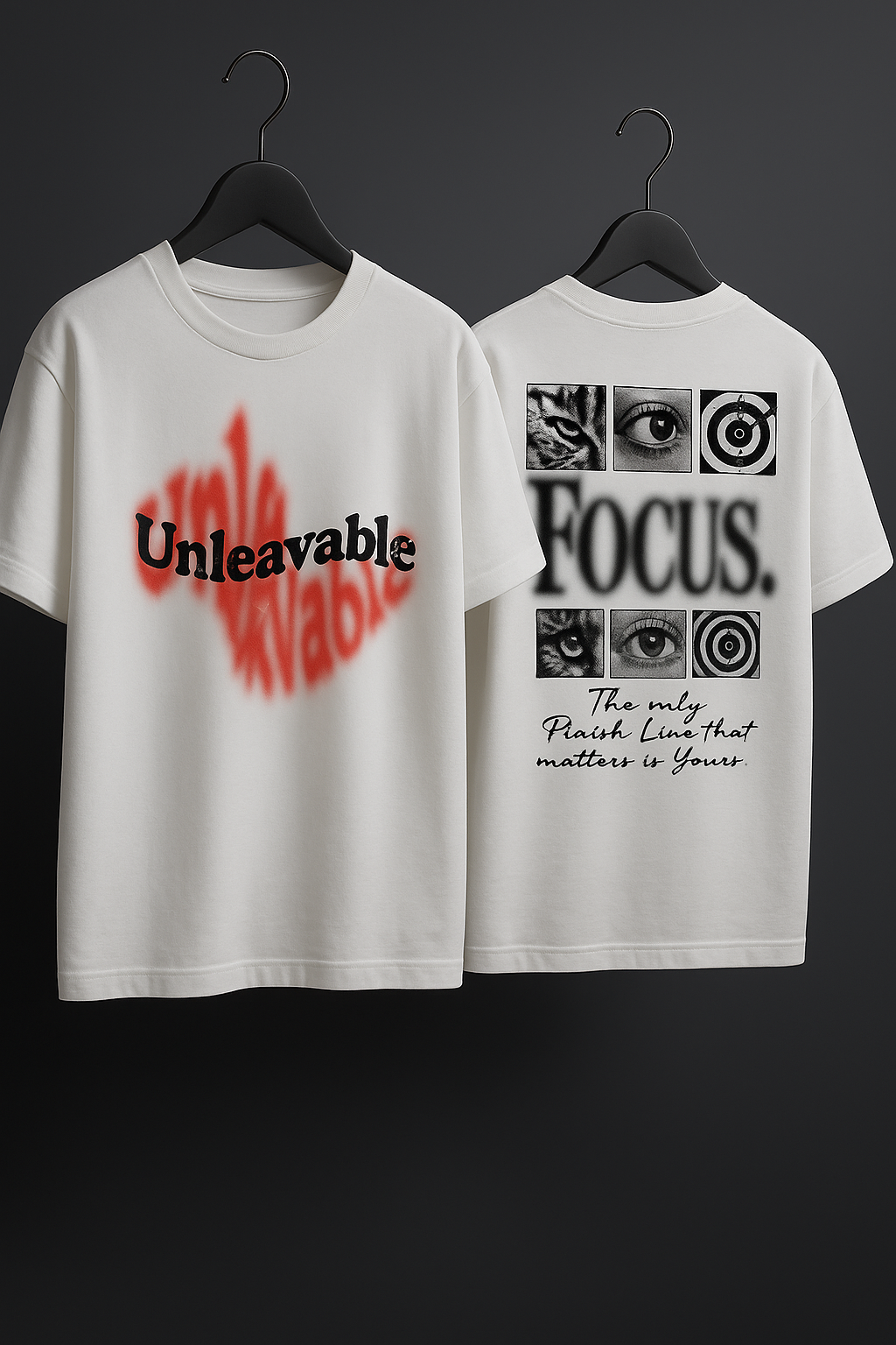 Focus Oversized Sharp Eye Graphic T-Shirt: Unisex | Unleavables | 100% Cotton | Round Neck