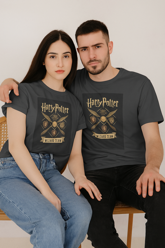 Harry Potter | Trained at Hogwarts | Men's Graphic Printed Casual T-shirt