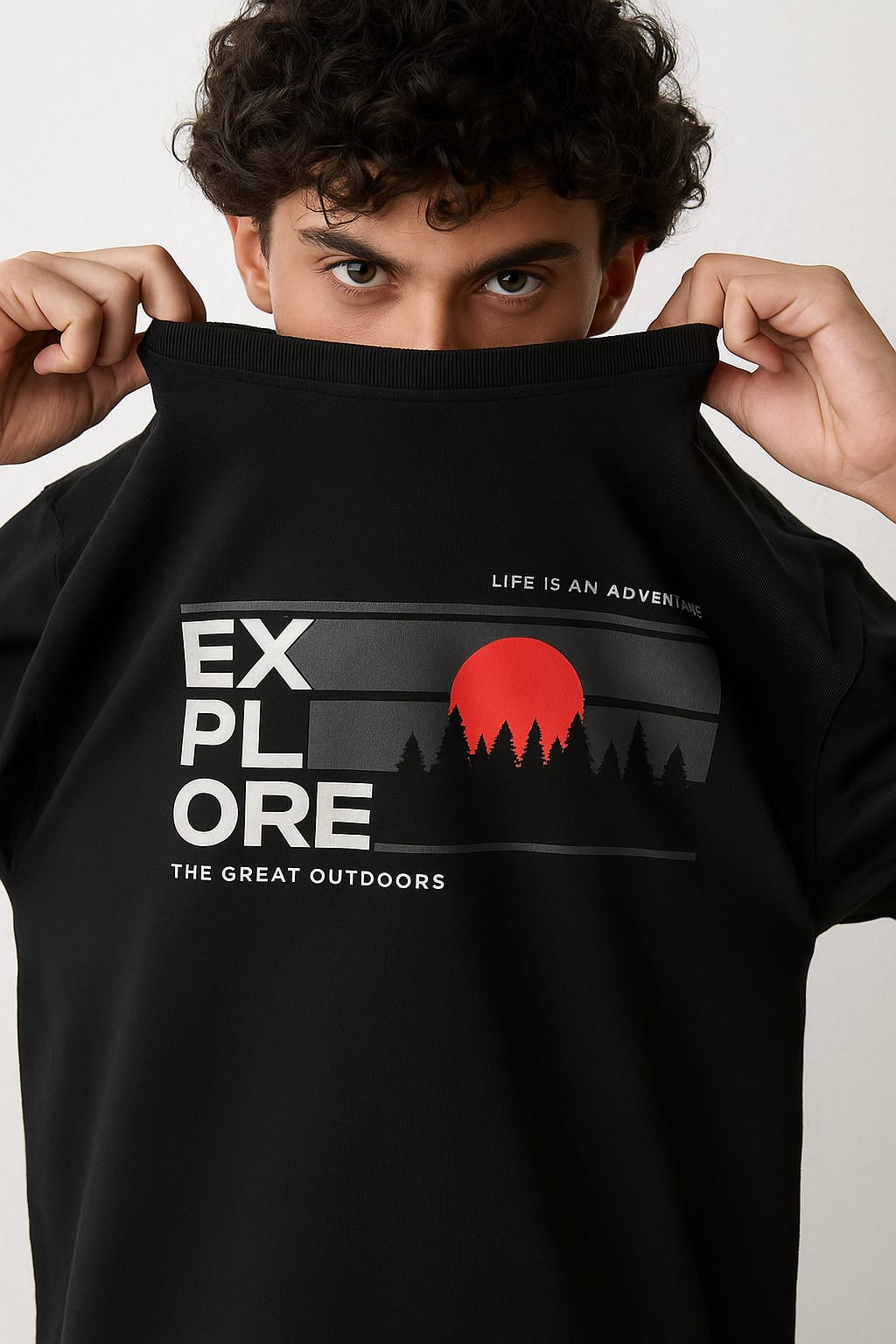 Unleavables Mens Oversized Travel T-Shirt | Travel Enthusiast | 100% Combed Cotton, Round Neck Tee