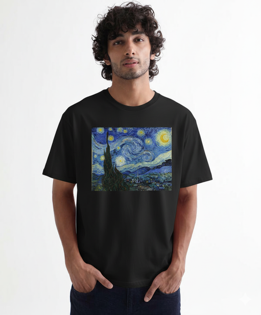 Van Gogh – Starry Night Premium Oversized T-Shirt