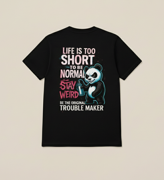 Unleavables Panda Graffiti Graphic T-Shirt | 100% Cotton, Unisex Streetwear