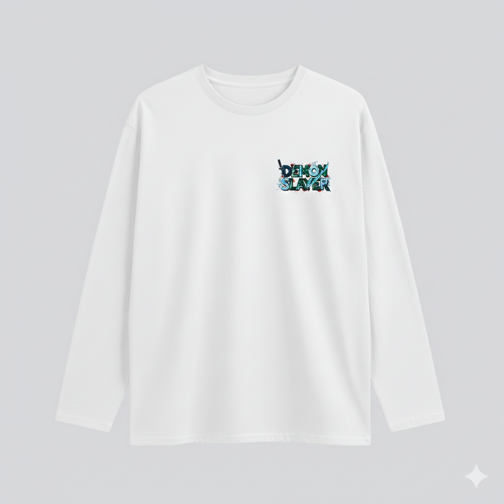 Tanjiro Kamado Full Sleeves Anime T-Shirt – Demon Slayer Edition | Limited Stock!