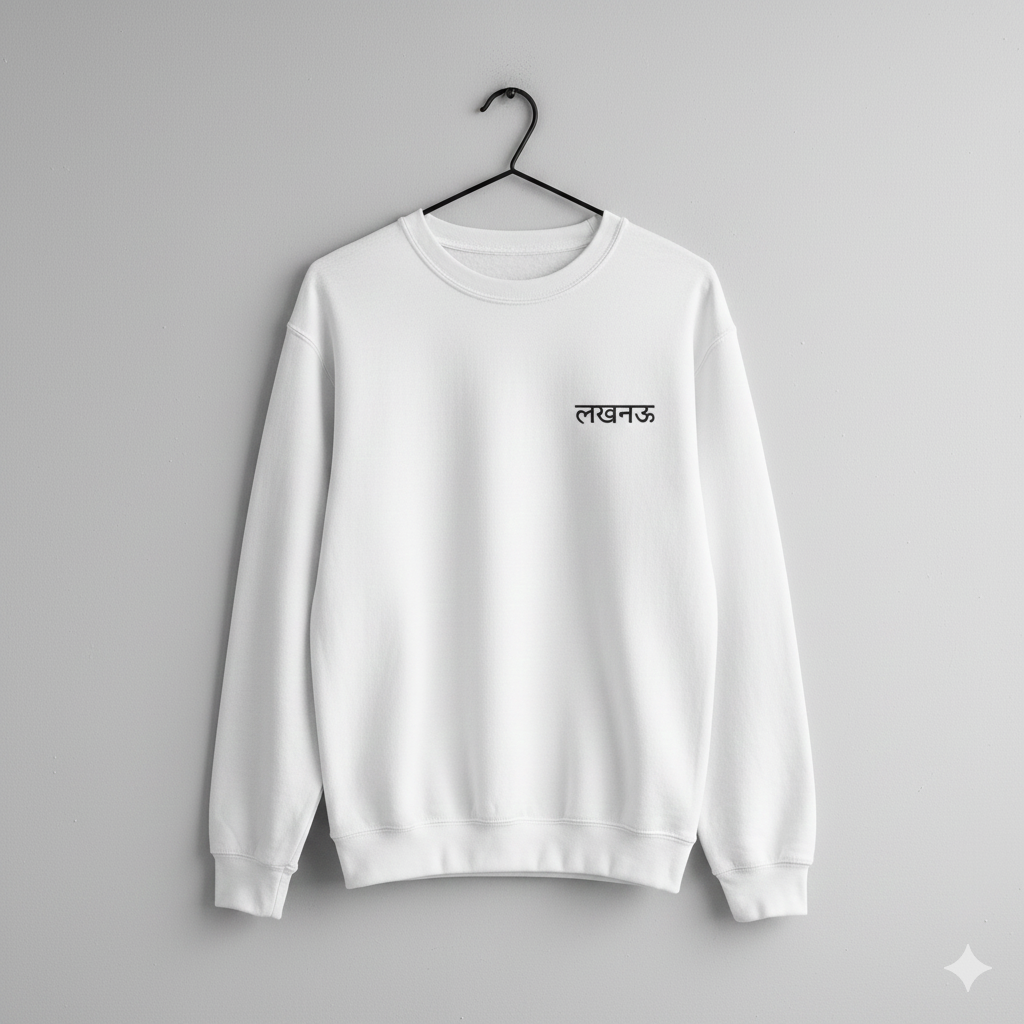 Men’s Lucknow Sweatshirt – Vibrant City Love Edition