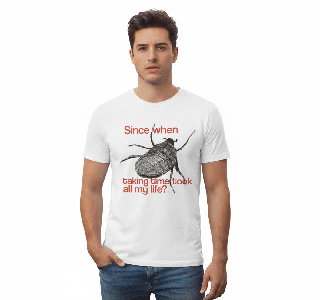 Time Thief Bug Graphic Tee | Men's Regular Fit Cotton T-Shirt