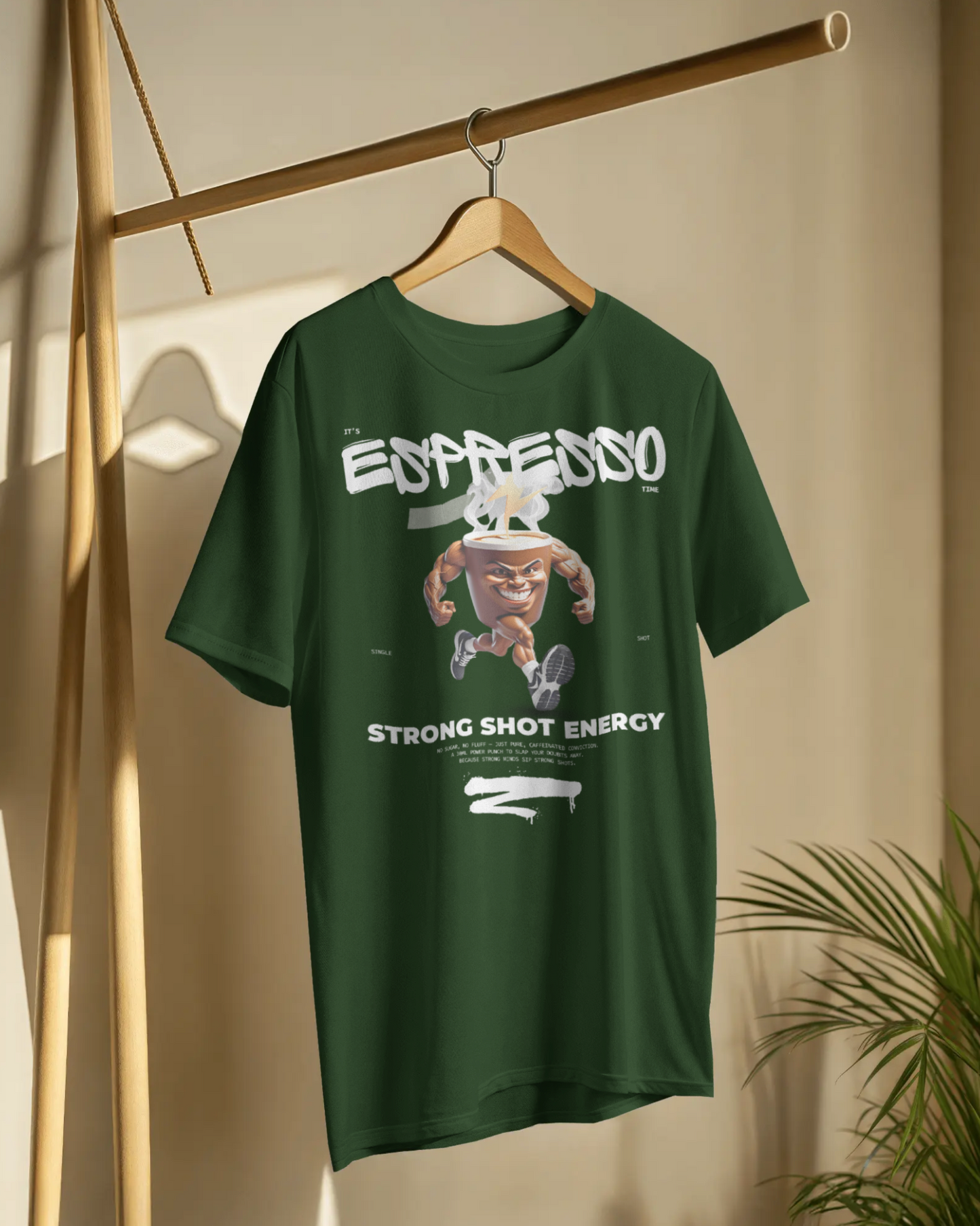 Espresso Time – Unleavables Oversized T-Shirt for Coffee Lovers & Fitness Freaks | 100% Cotton