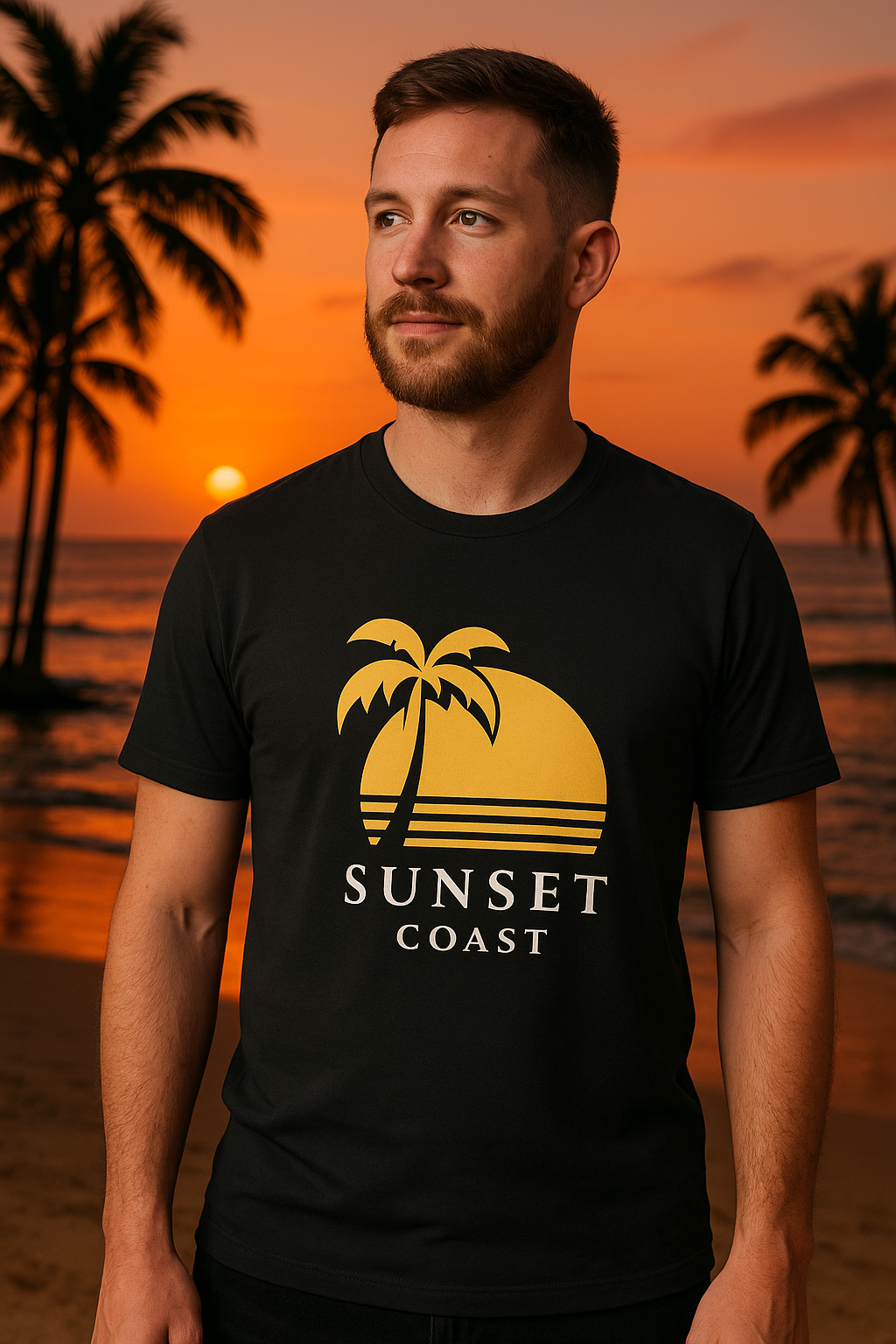 Unleavables | Sunset Coast T-shirt | Mens T-shirt | 100%cotton