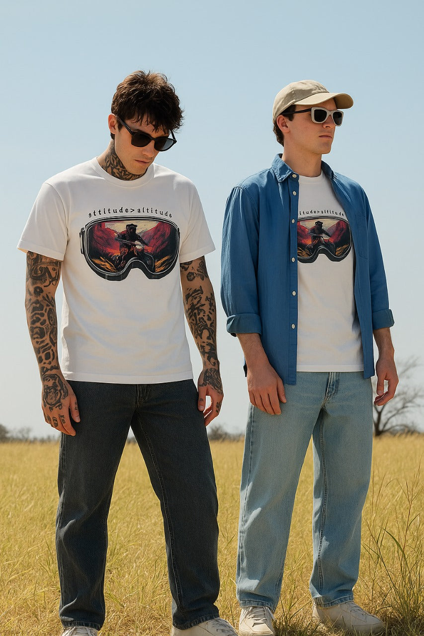 Unleavables | Attitude > Altitude Oversized Unisex Tee – 100% Cotton