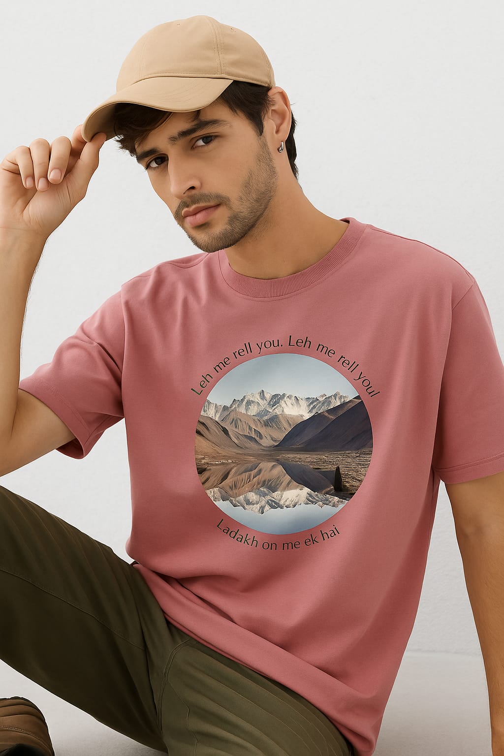 Leh-Ladakh Love Oversized Tshirt | 100% cotton | Travel enthusiasts t-shirt
