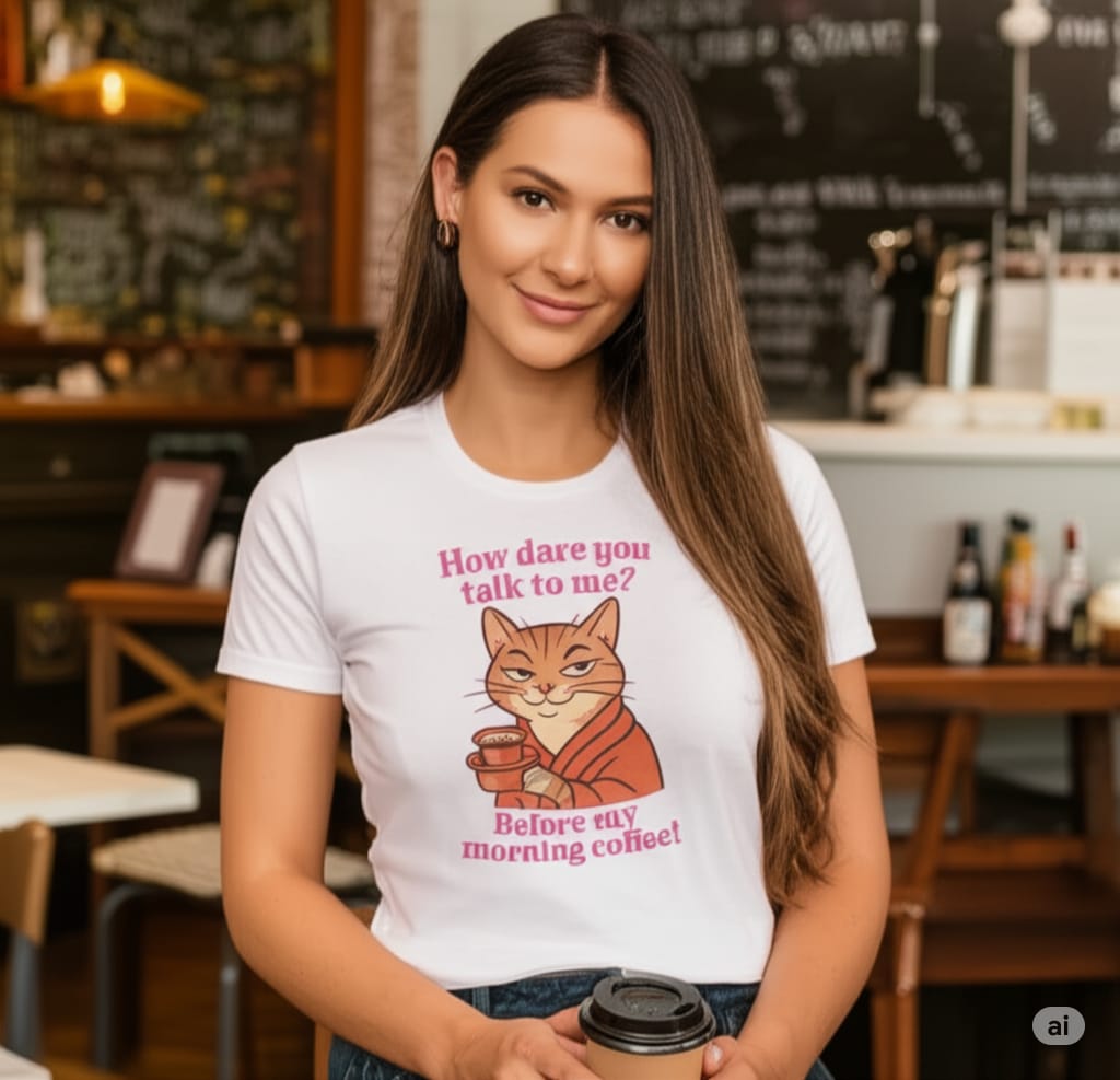 Unleavables coffee lover Tshirt 100% cotton round neck