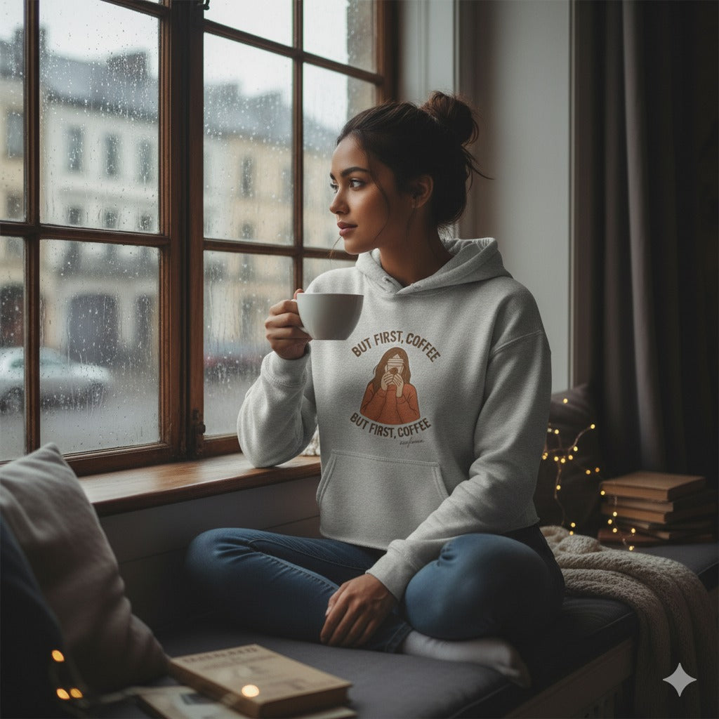 Coffee Lover – Minimal Graphic Hoodie | 100% Cotton | Unleavable Comfort