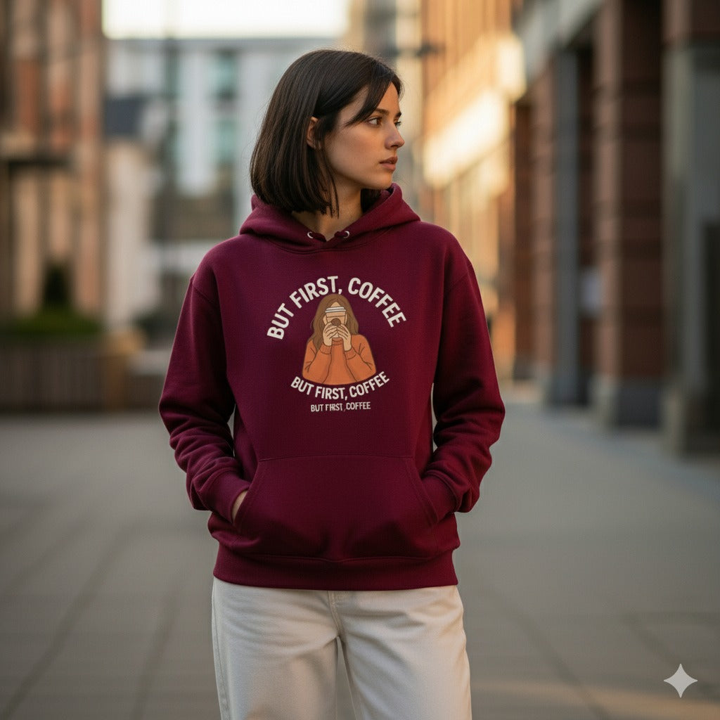 Coffee Lover – Minimal Graphic Hoodie | 100% Cotton | Unleavable Comfort