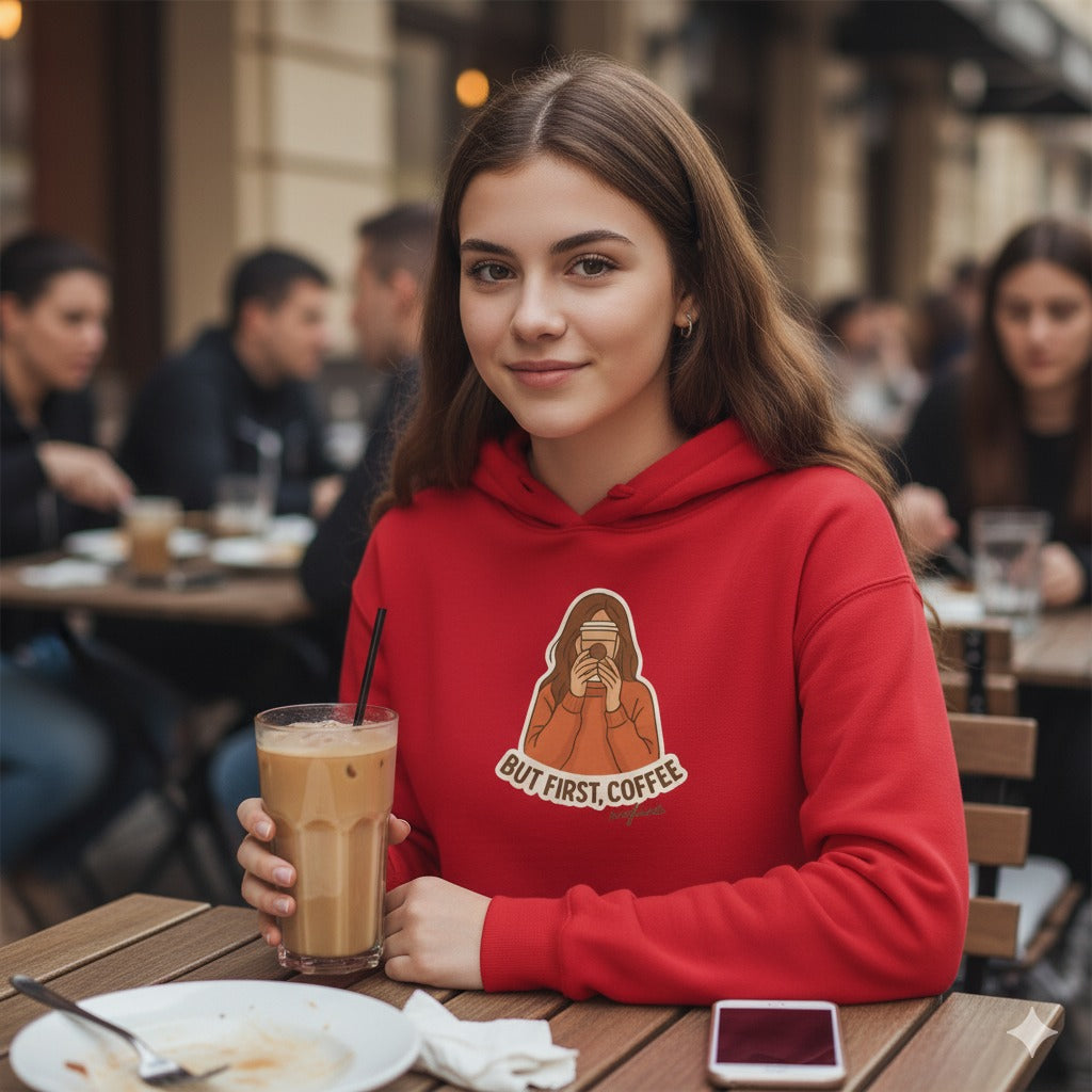 Coffee Lover – Minimal Graphic Hoodie | 100% Cotton | Unleavable Comfort