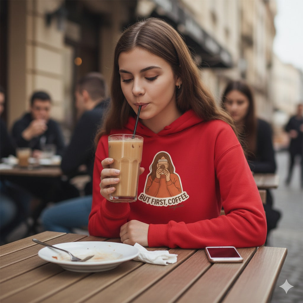 Coffee Lover – Minimal Graphic Hoodie | 100% Cotton | Unleavable Comfort