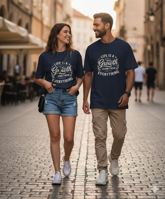 Unleavables Printed Quote Unisex Oversized T-Shirt – 100% Cotton Comfort