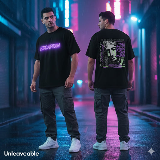 Unleaveables Escapism Oversized Tee – Streetwear Confidence for Every Vibe