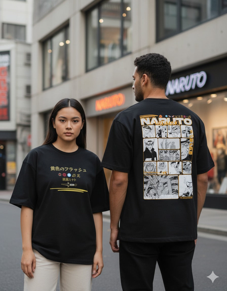 Unleavables Anime Oversized T shirt | Naruto Edition