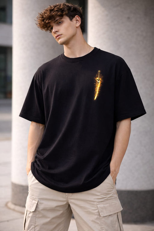 Zenitsu Demon Slayer Tshirt for Men| Stylish Anime Tshirt| Men's Graphic Tshirt| Oversized Tshirt