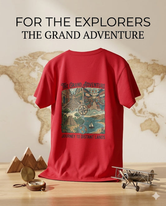 The Grand Adventure Unisex T-Shirt – Travel Graphic Tee for College & Wanderlust Lovers
