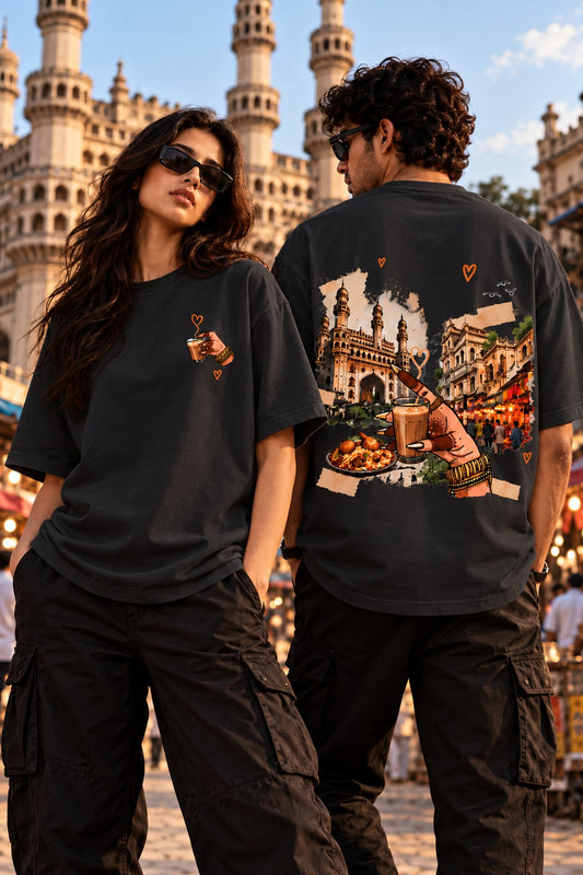 Oversized T-shirt | Chai Lover | 100% cotton | Aesthetic Trendy T-shirt