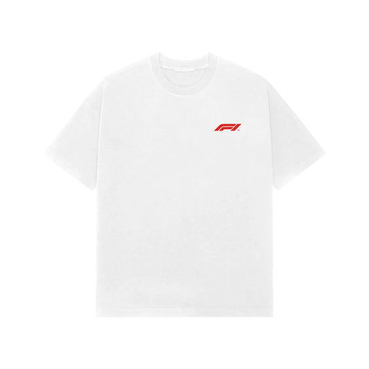 Lewis Hamilton Graphic Oversized T-Shirt – White - White