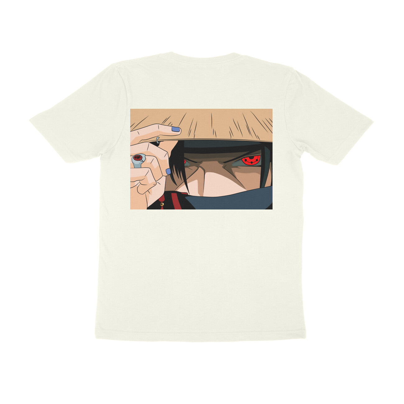 Naruto Itachi Uchiha Anime T-Shirt for Men | Akatsuki Cloud & Sharingan Graphic Print | Premium Cotton Casual Wear