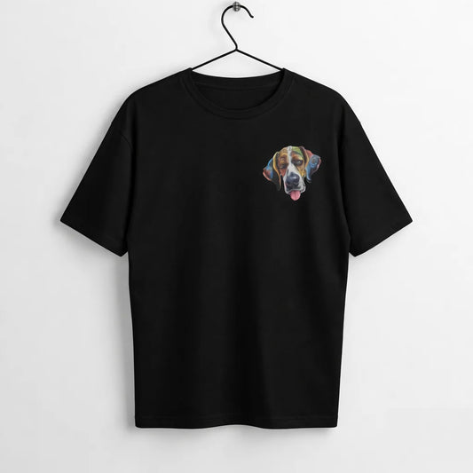 Trippy Paws Dog Lover T Shirts for Men & Women | Unisex Graphic Tee India | 100% cotton