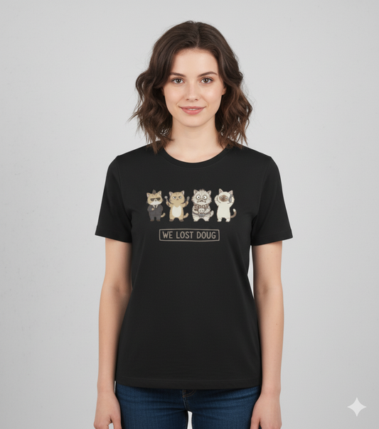 Oversized T-Shirt for Men | Funny Cat Meme Tee | Cartoon Cat Graphic Oversized Tee | 100% Cotton T-Shirt