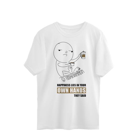 Coffee is Happiness Oversized Tshirt