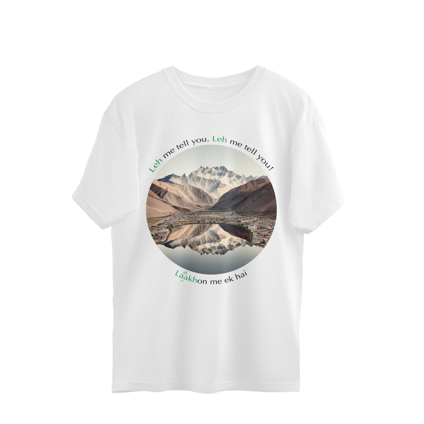 Leh-Ladakh Love Oversized Tshirt | 100% cotton | Travel enthusiasts t-shirt