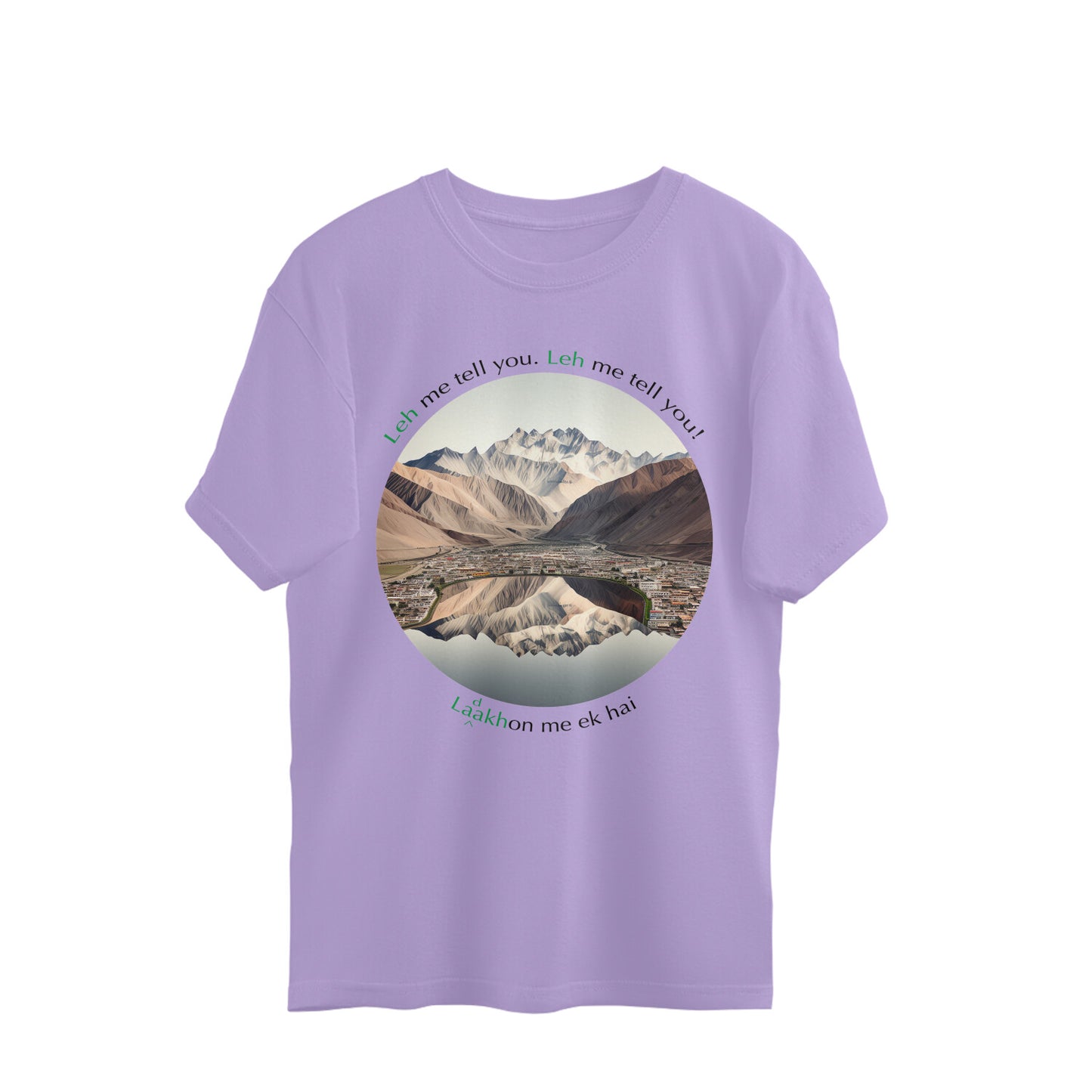 Leh-Ladakh Love Oversized Tshirt | 100% cotton | Travel enthusiasts t-shirt