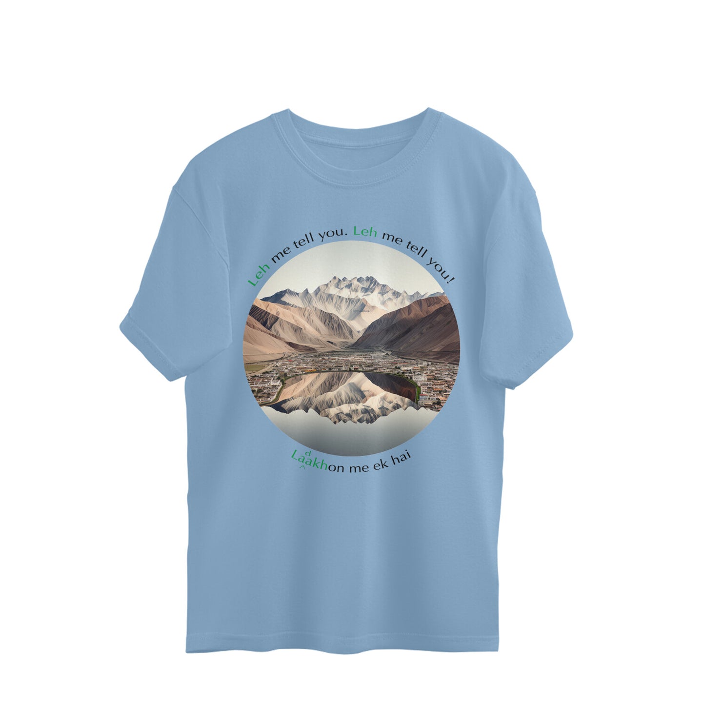 Leh-Ladakh Love Oversized Tshirt | 100% cotton | Travel enthusiasts t-shirt