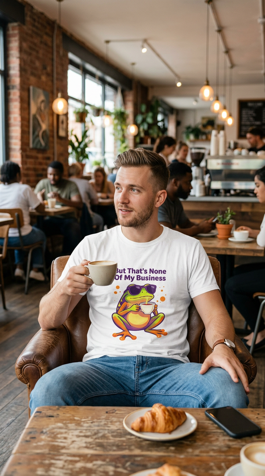 Unleavables Funny Frog Graphic Tee for Men | Oversized Casual Cotton T-Shirt