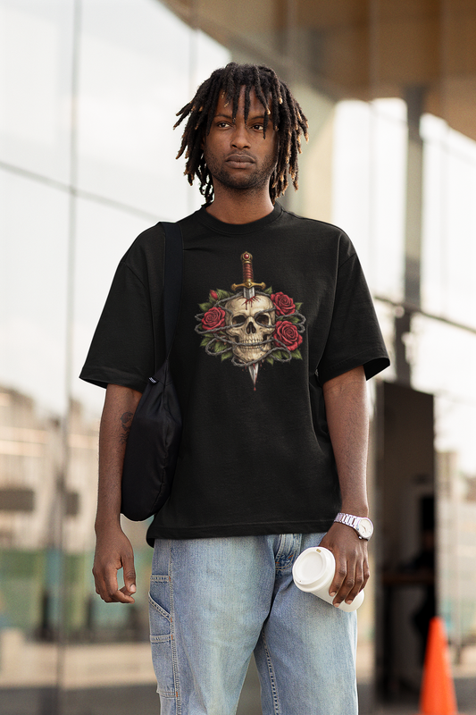 Graphic Skull T-Shirt – Vintage Oversized Streetwear