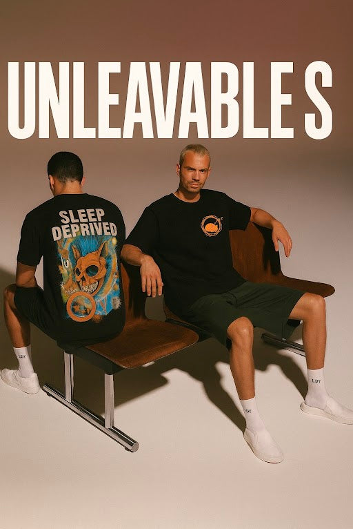 Sleep Deprived Streetwear Oversized Tee – Unisex 100% Cotton Black Graphic T-Shirt