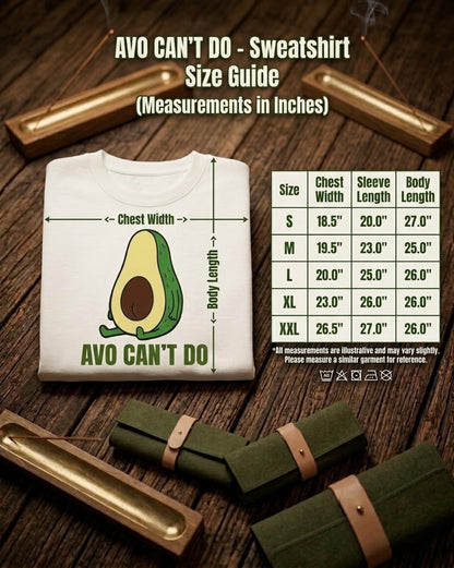 Unleavables "Avo Can't Do" Lazy Avocado Oversized T-Shirt