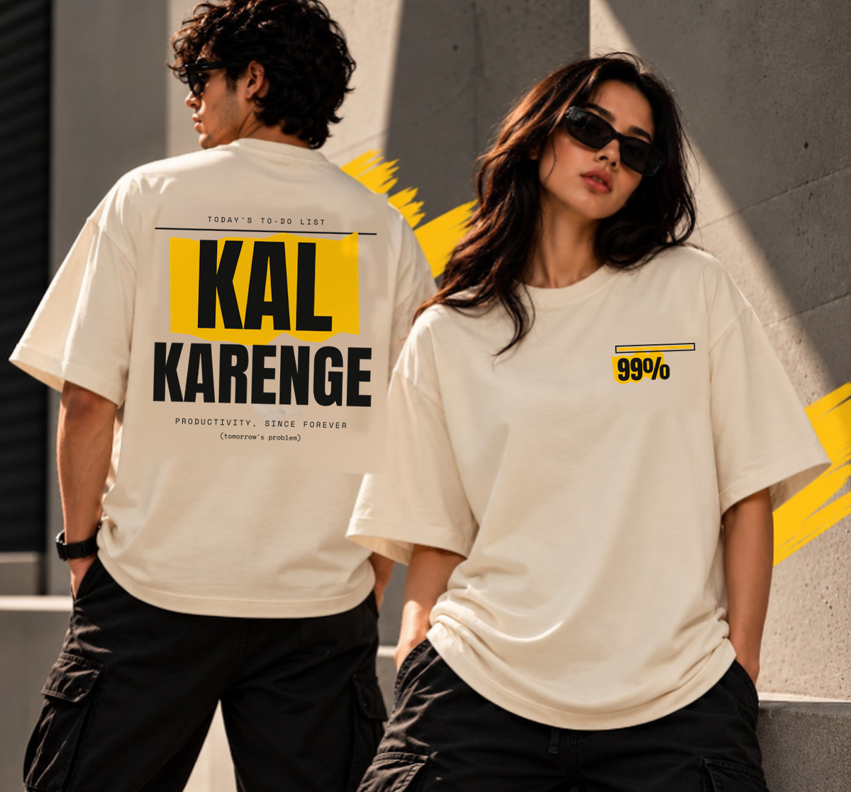 Kal Karenge Oversized T-Shirt for Men & Women
