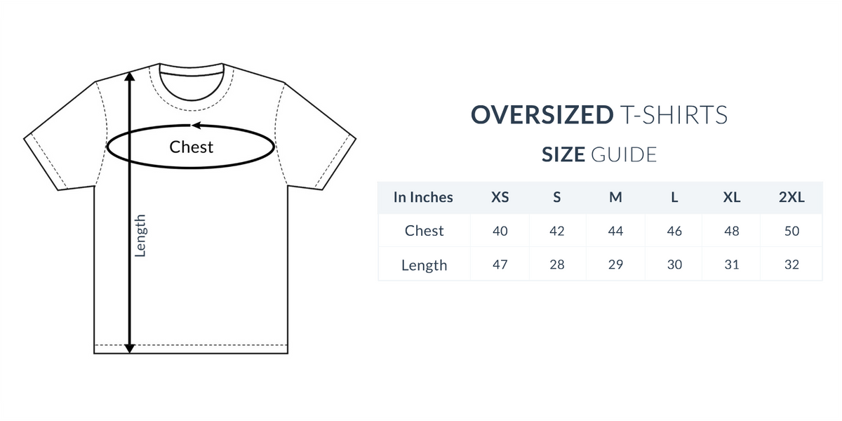 Space Theme T-Shirt , Unisex - Size Guide