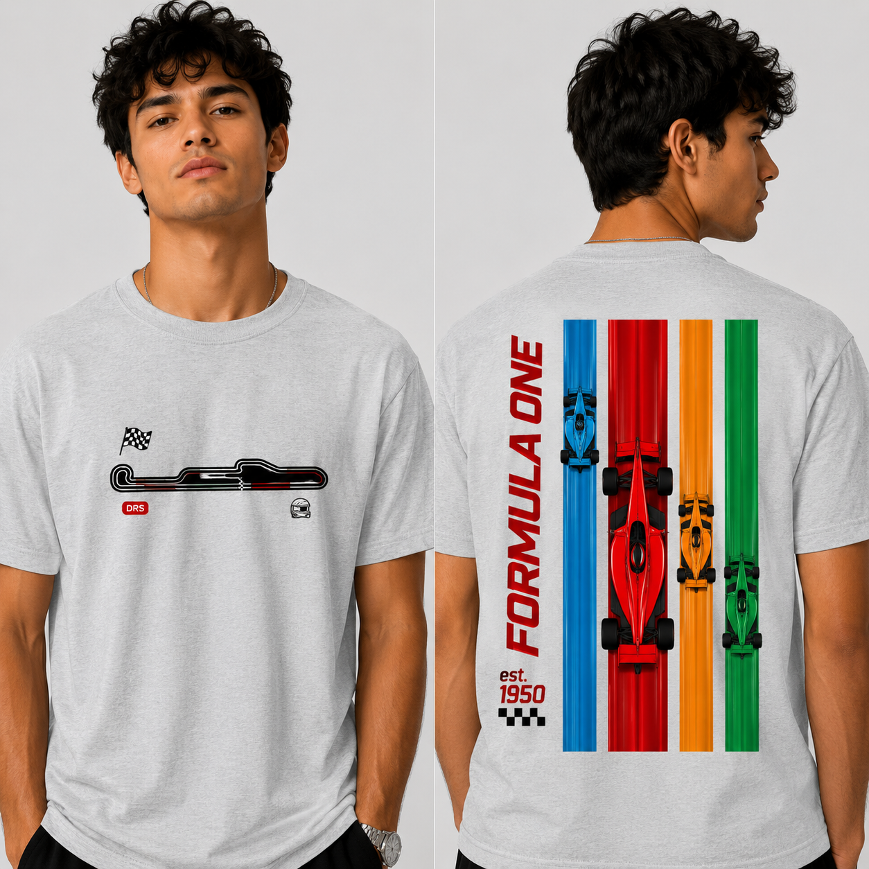 F1 "Exclusive Edition" Oversized Graphic T-Shirt 100% Cotton