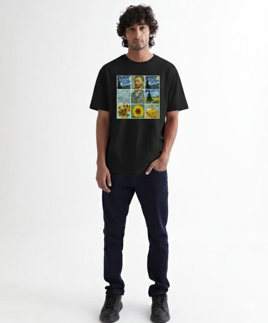Luxury Van Gogh Premium Oversized T-Shirt