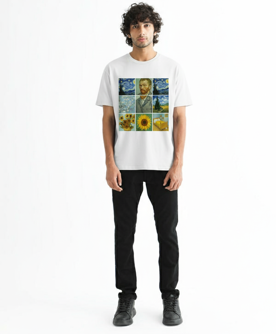 Luxury Van Gogh Premium Oversized T-Shirt