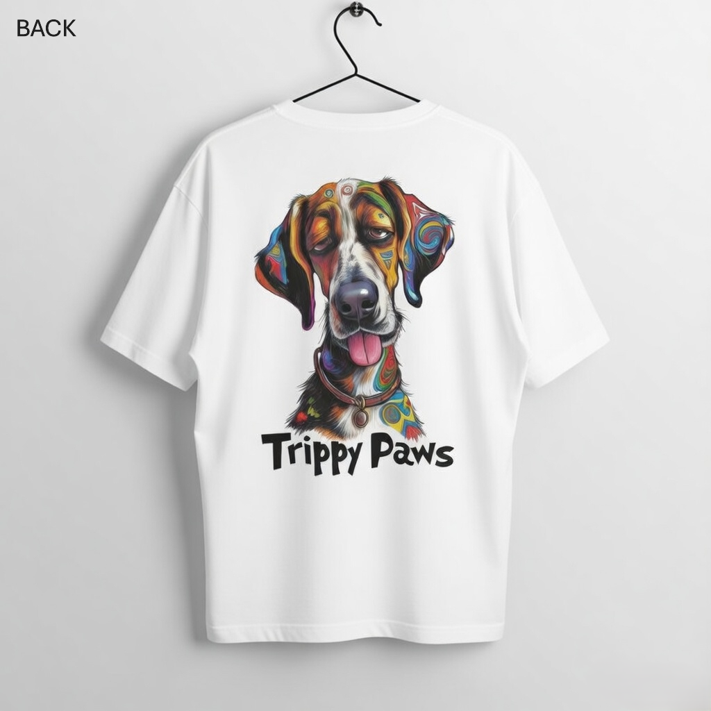 Unleavables Trippy Paws Unisex T-Shirt | Dog Lovers T-shirt | T Shirt for Men & Women