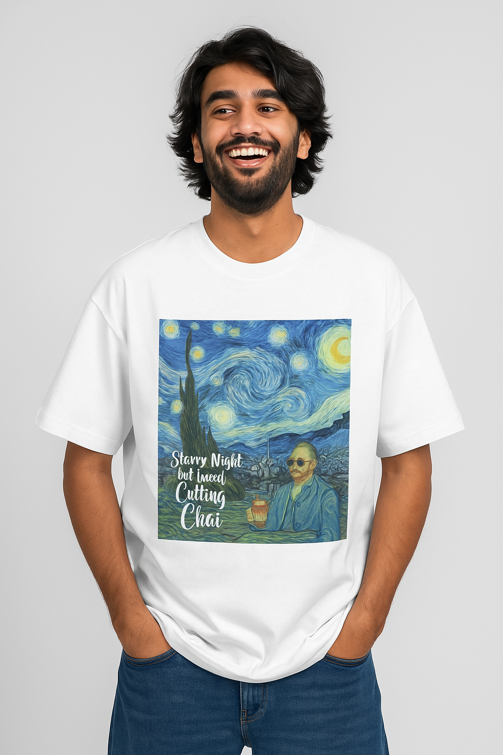Van Gogh - Unleavables | Oversized T-Shirt| Chai Lovers | Unisex | 100% Cotton