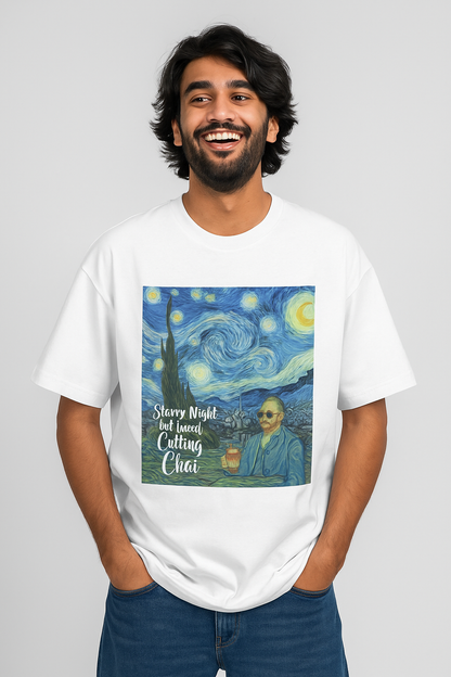 Van Gogh - Unleavables | Oversized T-Shirt| Chai Lovers | Unisex | 100% Cotton